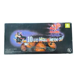 Halloween Pumpkins 10 Light Set String Lights